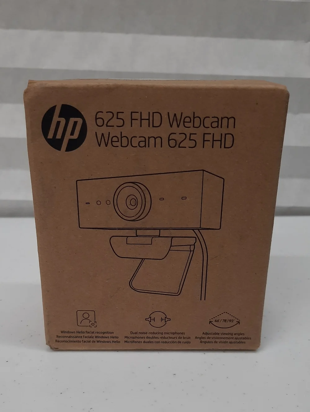 HP Webcam 625 1080P FHD Adjustable Zoom 90* Tilt 360 Pivot Windows 10 & 11 USB 3